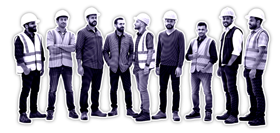 Co-workers collaborating